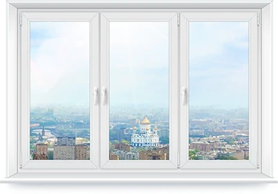 Окно ПВХ трехстворчатое Rehau Brillant